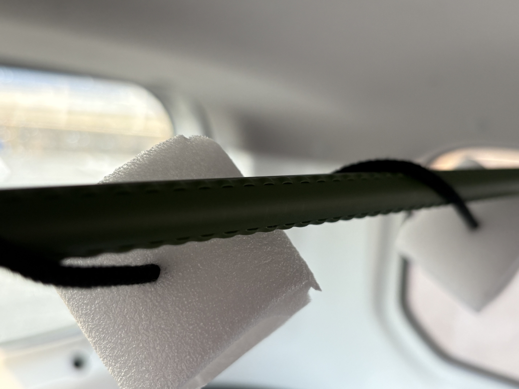 買いなおしたワンサイズ大きい最後部支柱